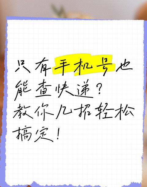 手机号快递查询攻略：轻松找回你的快递信息
