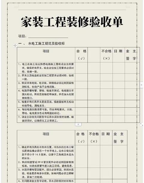 精装房验收全攻略：必备清单与验收标准