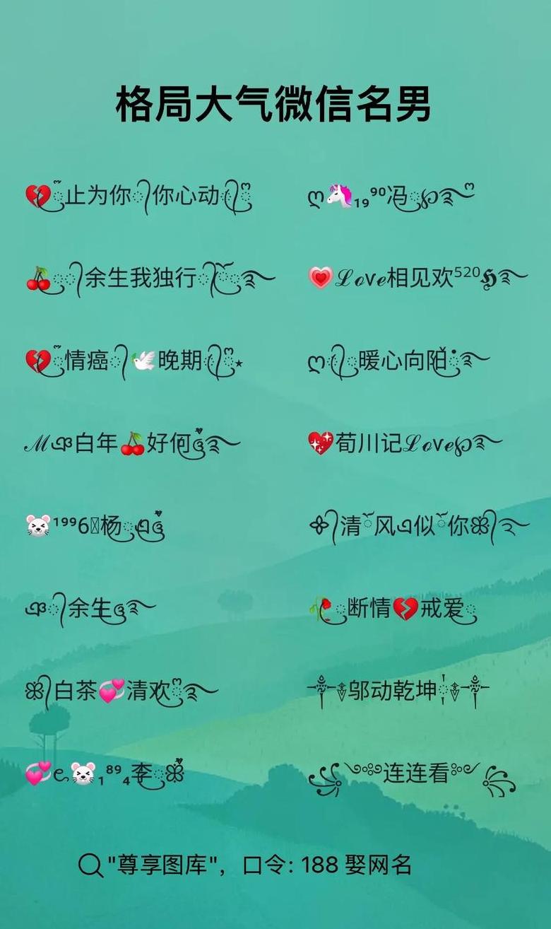 慧字微信昵称精选：智慧之美，昵称创意集